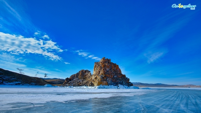ทะเลสาบไบคาล (Lake Baikal) ทะเลสาบน้ำจืดเก่าแก่ ที่ลึกที่สุดในโลก!!! 4 น้ำแข็งใสทะเลสาบไบคาล สะท้อนท้องฟ้าในฤดูหนาว ไซบีเรีย รัสเซีย