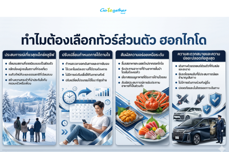 ทัวร์ส่วนตัว ฮอกไกโดสุดพรีเมียม เที่ยวยืดหยุ่นได้ตามใจ 3 การเดินทางแบบส่วนตัวช่วยยกระดับประสบการณ์การท่องเที่ยวได้อย่างไร