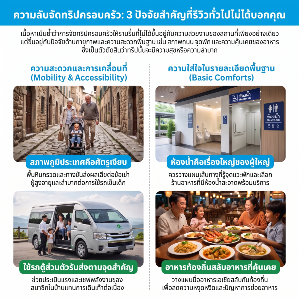 3 พิกัดน่าเที่ยว จัดกรุ๊ปทัวร์ครอบครัว เที่ยวประเทศไหนดี 4 ความลับของการเลือกเมืองเที่ยวครอบครัว ที่หลายคนมักมองข้าม