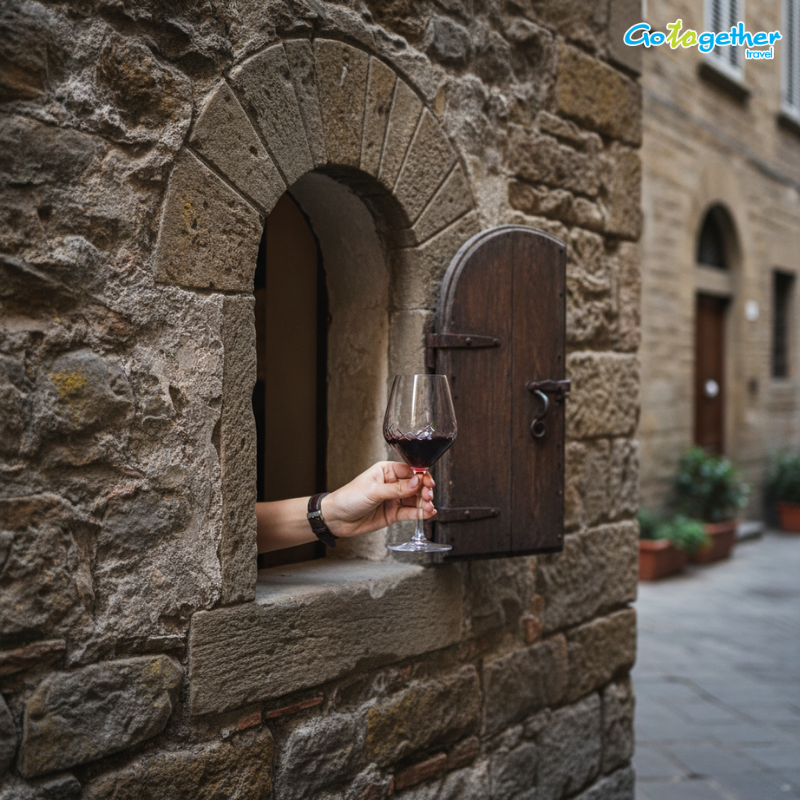 เที่ยวเมืองฟลอเรนซ์ อะไรน่าสนใจในเมืองหลวงแห่งศิลปะเรเนซองส์ 4 Buchette del vino (Wine Windows)