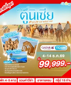 ทัวร์ตูนิเซีย คาร์เธจ ทะเลทรายซาฮารา 11 วัน 8 คืน ปี 2569 ราคา 99,999.-